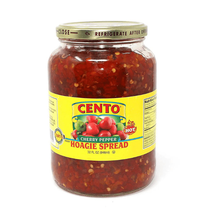 Cento Diced Hot Cherry Peppers Hoagie Spread, 32 oz
