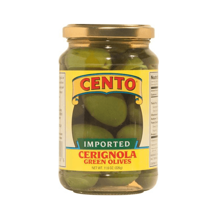 Cento Green Cerignola Olives, 11.6 oz | 325g