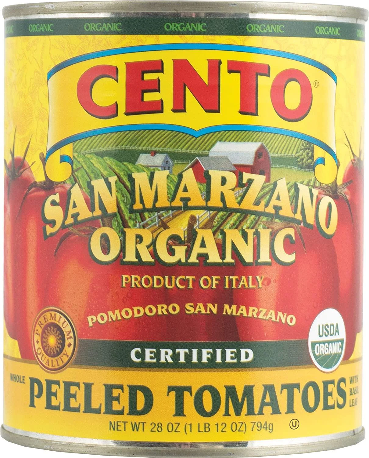 Cento San Marzano Organic Peeled Tomatoes, 28 oz