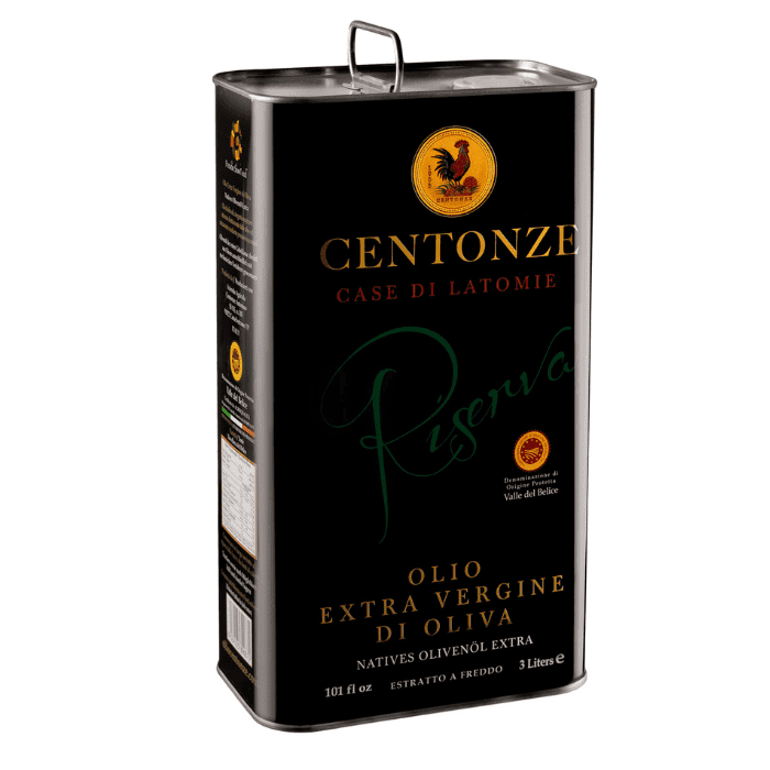 Centonze Valle Del Belice DOP Extra Virgin Olive Oil, 3 Liters
