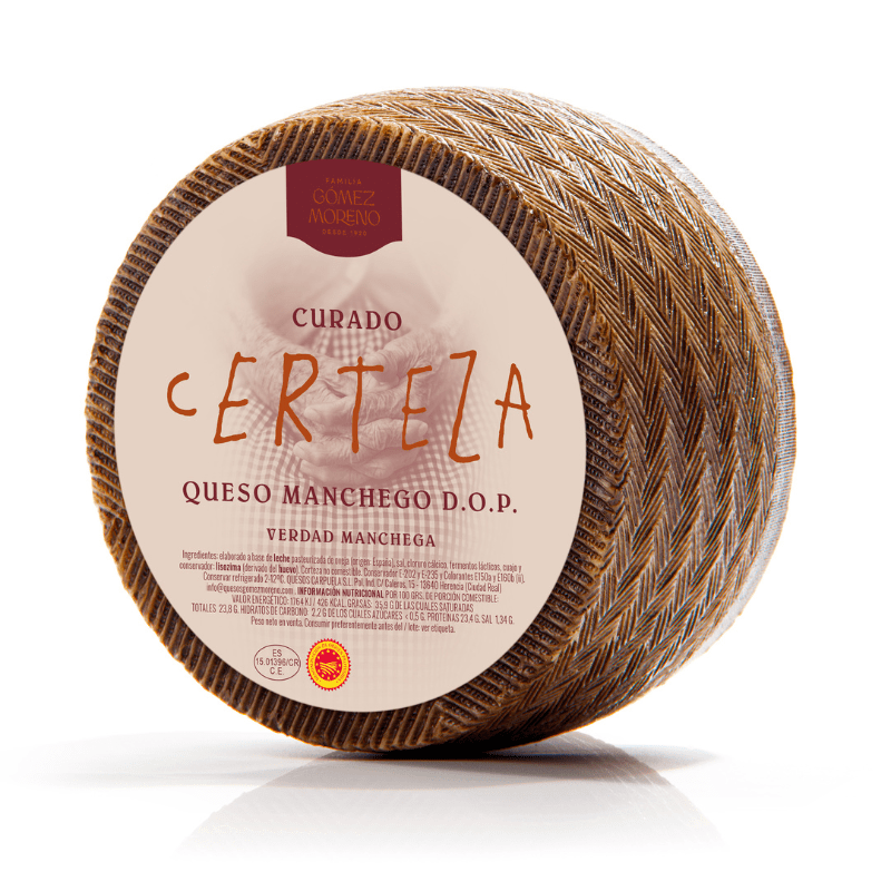 Certeza Cured Spanish Manchego DOP 6 Months Aged, 6 lb.