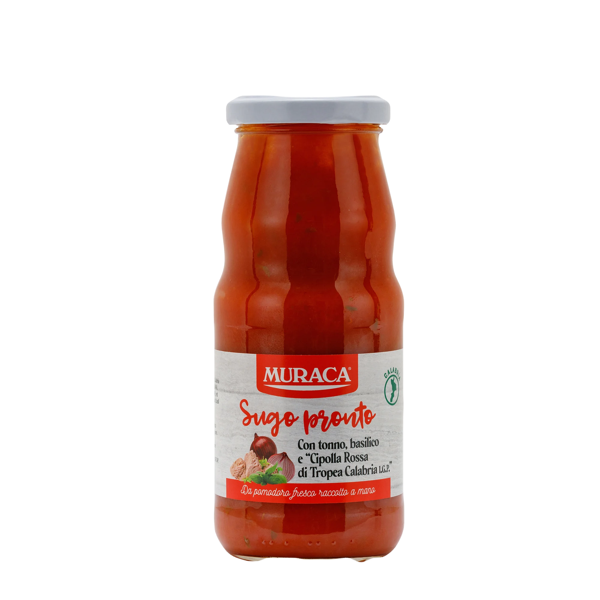 Muraca Ready Sauce with Tuna, Basil and Red Onion of Tropea Calabria PGI, 12 oz | 340g