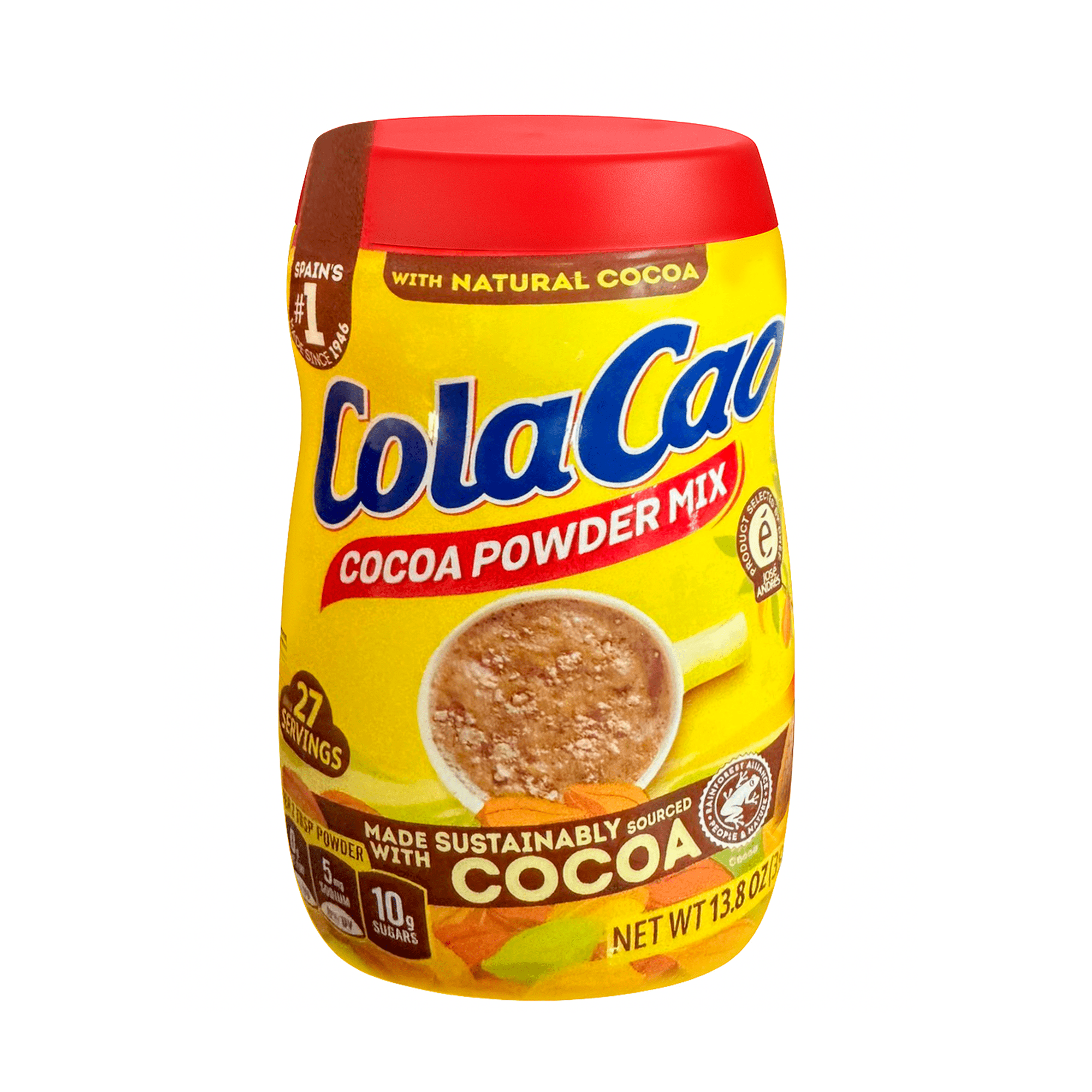ColaCao Cocoa Powder Mix 100% Natural Cocoa, 13.8 oz