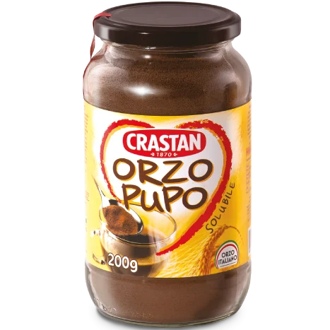 Crastan Orzo Pupo INSTANT BARLEY COFFEE 200g Jar