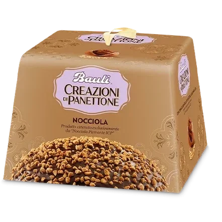 Bauli Hazelnut Creations Panettone, Nocciola, 26.4 Oz | 750g