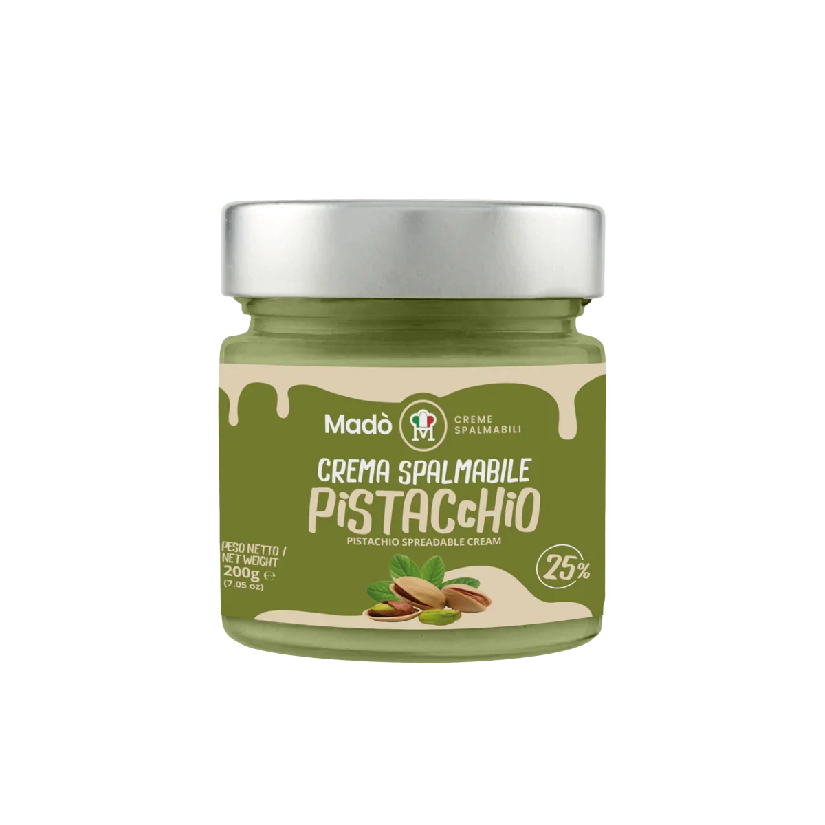 Mado Pistachio Cream Spread, 25% Pistachio, 7.05 oz | 200g