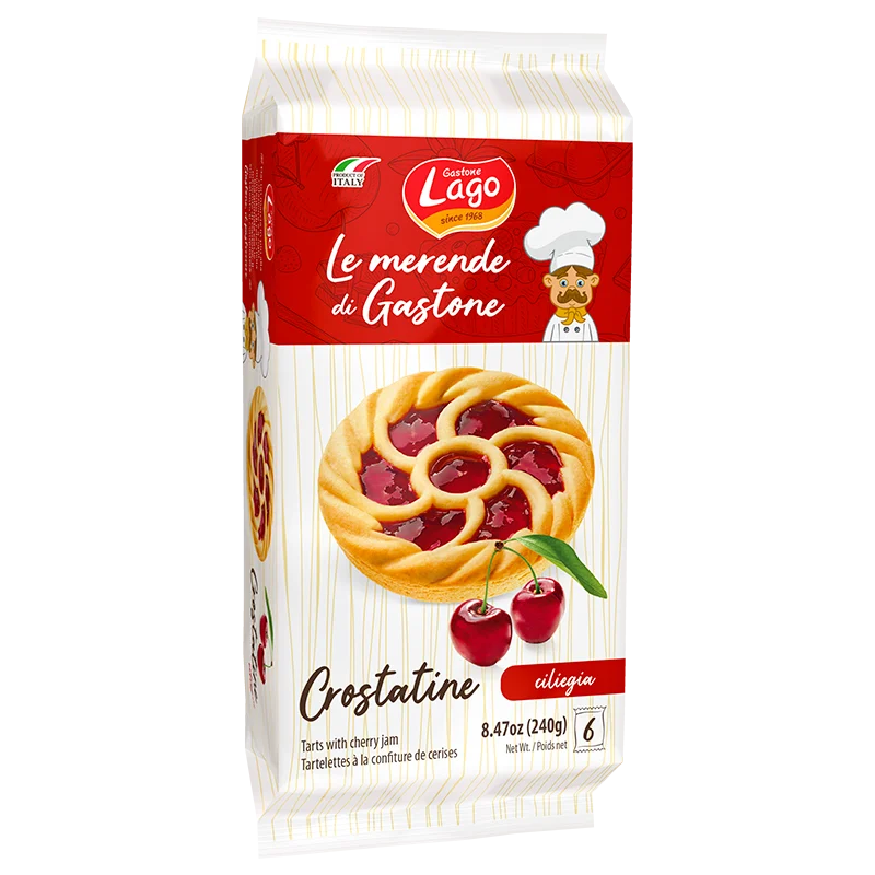 Lago Crostatine, Tarts with Cherry Jam, 8.46 oz | 6 x 1.41 oz