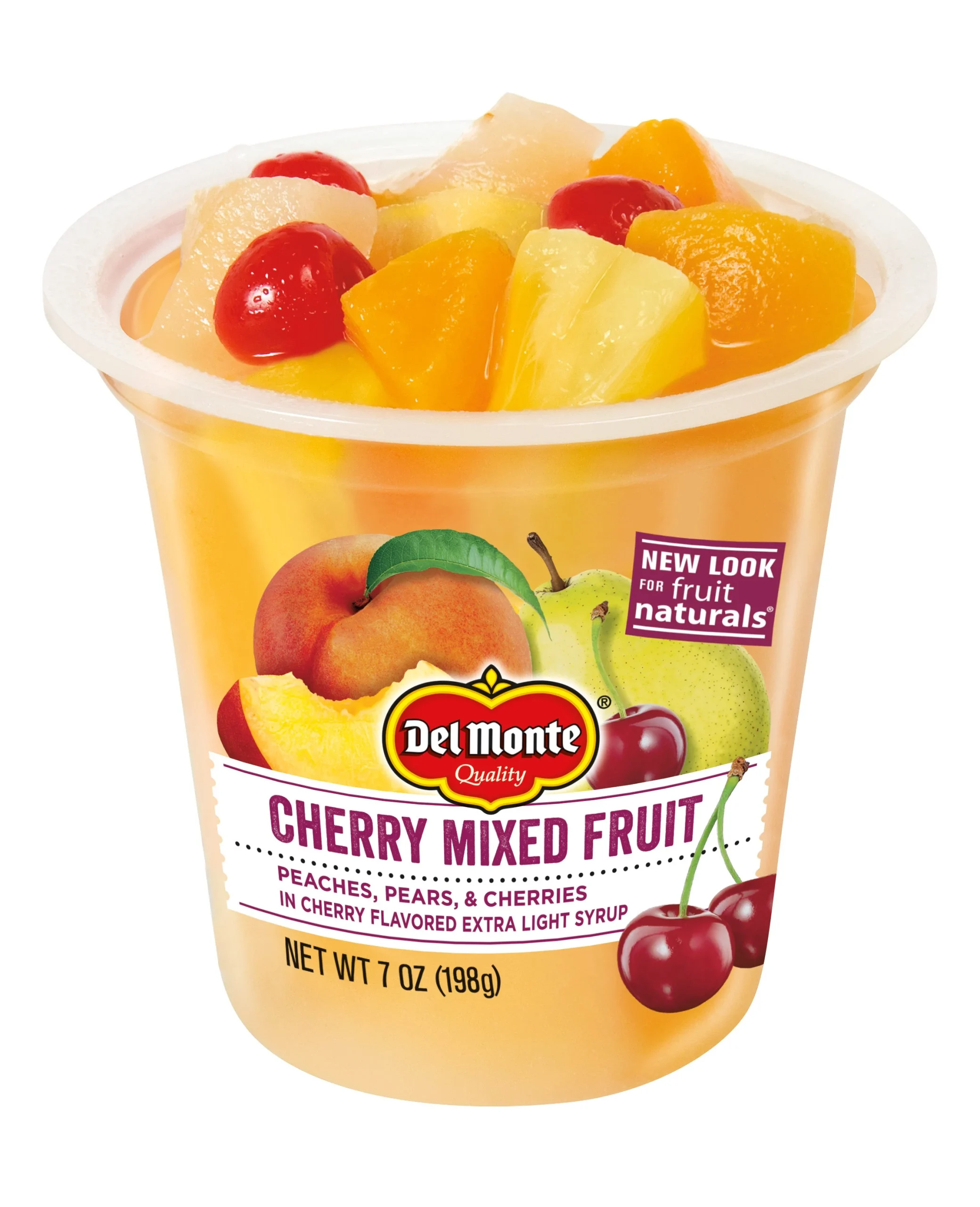Del Monte Cherry Mixed Fruit Fruit Cupsnacks Cup 7 Ounce Size - 12 Per Case.