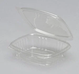 Genpak - Hinged 5.38 Inch X 4.5 Inch X 1.5 Inch Clear Hinged Deli Container 2 - 100 - 100 Ea