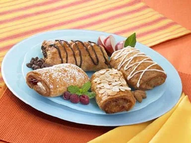 Vie De France Pre Proof Raspberry Cream Cheese Croissant 3.5 Ounce Size - 72 Per Case.