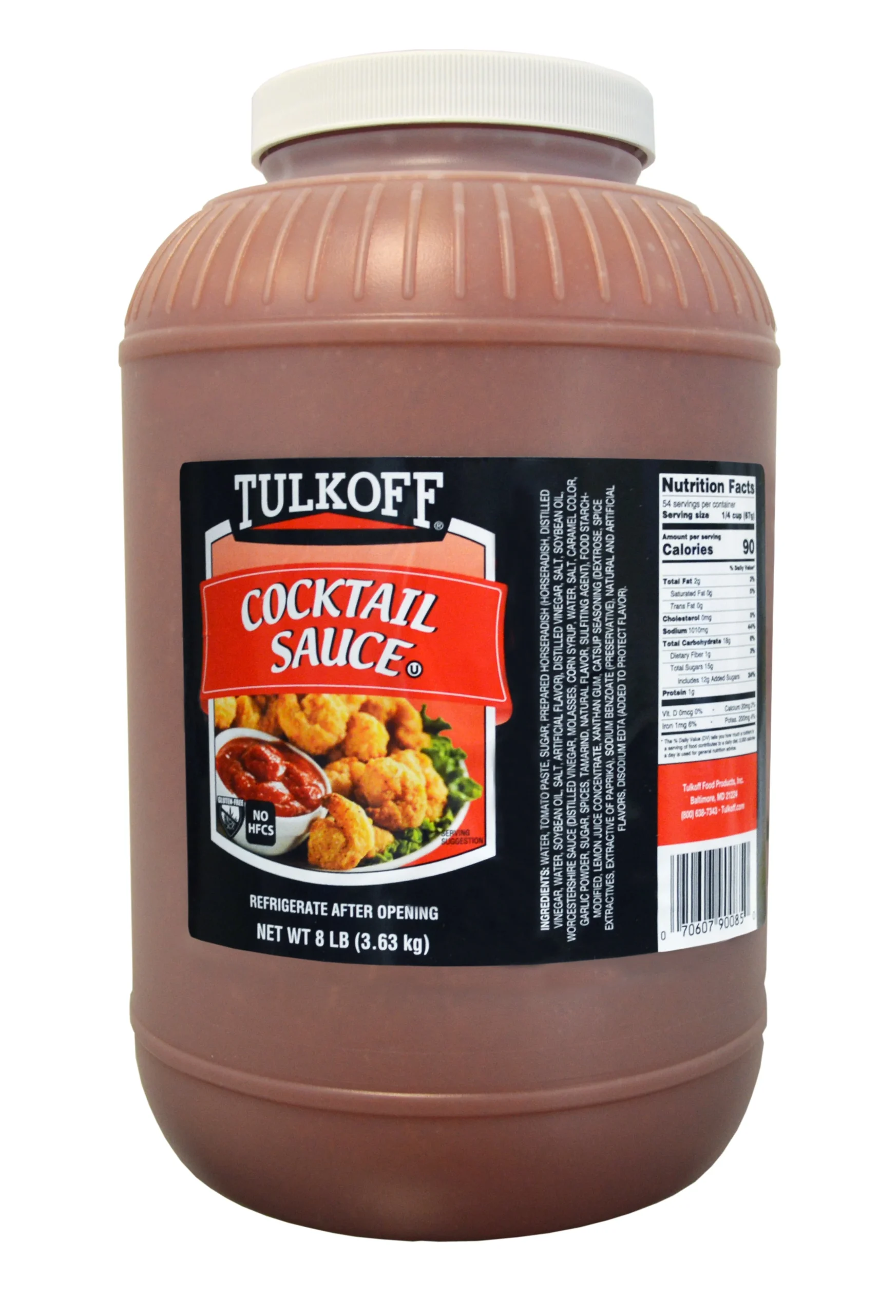 Tulkoff Cocktail Sauce 8 Pound Each - 4 Per Case.