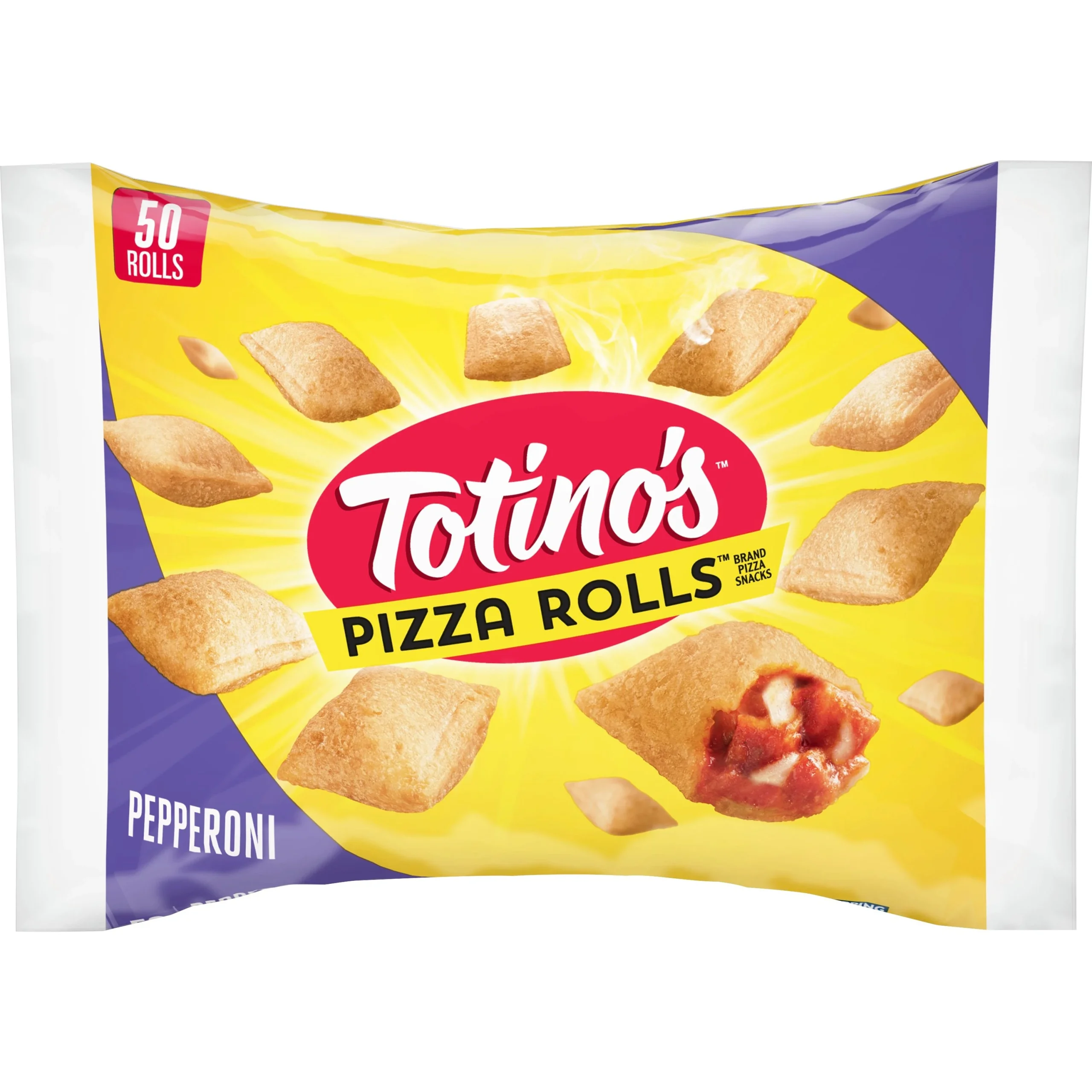 Totino's Frozen Hot Snacks Pizza Rolls Pepperoni 24.8 Ounce Size - 9 Per Case.