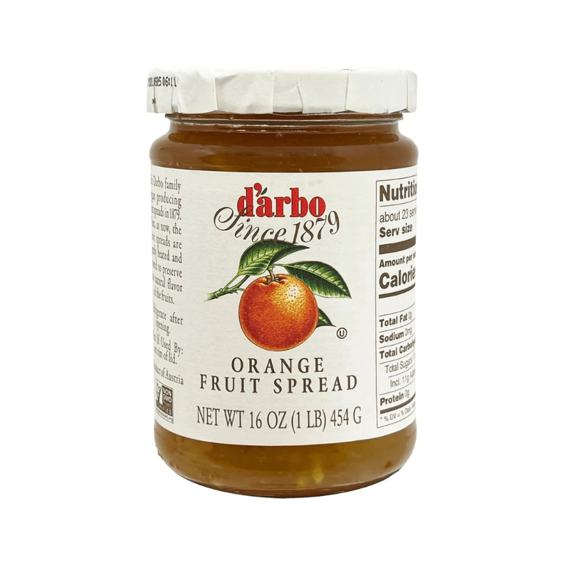 D'arbo Orange Fruit Spread, 16 oz