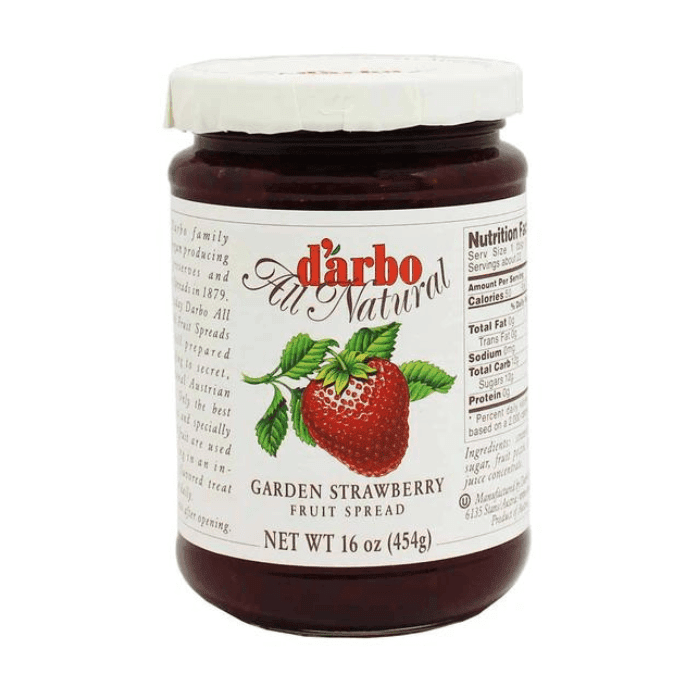 D'Arbo Strawberry Fruit Spread, 16 oz