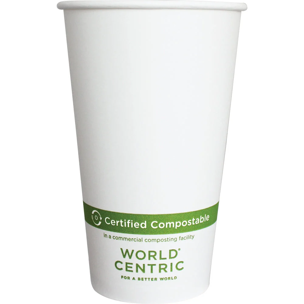 16 Oz Sfi(R) Paper Hot Cup Double Wall White