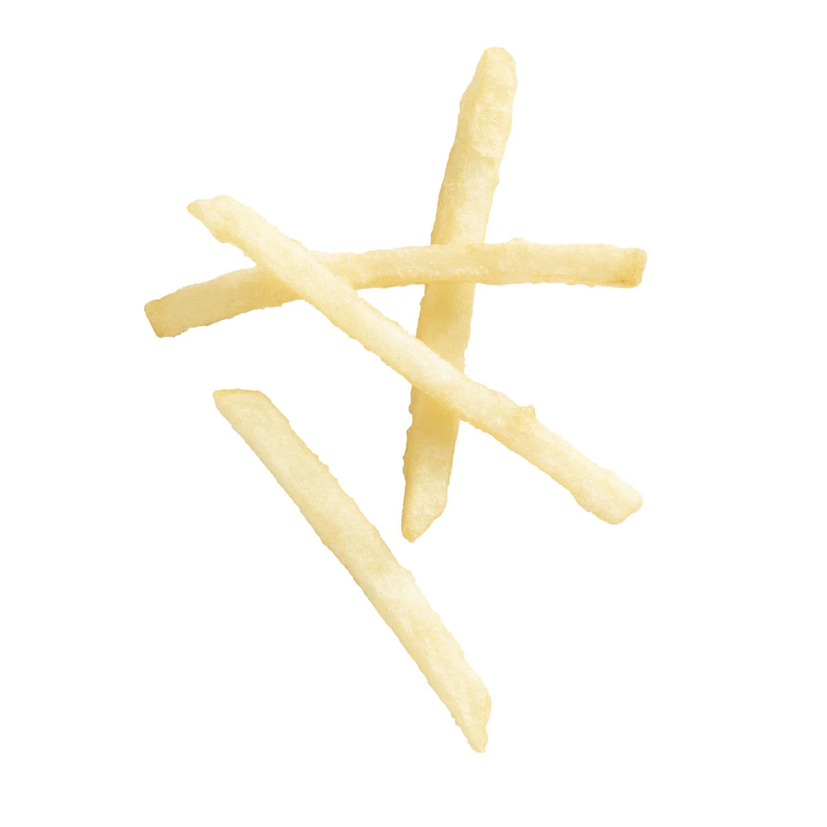 Simplot Conquest Delivery 4 Inch Clear Coatedshoestring Cut Fries 4.5 Pound Each - 6 Per Case.