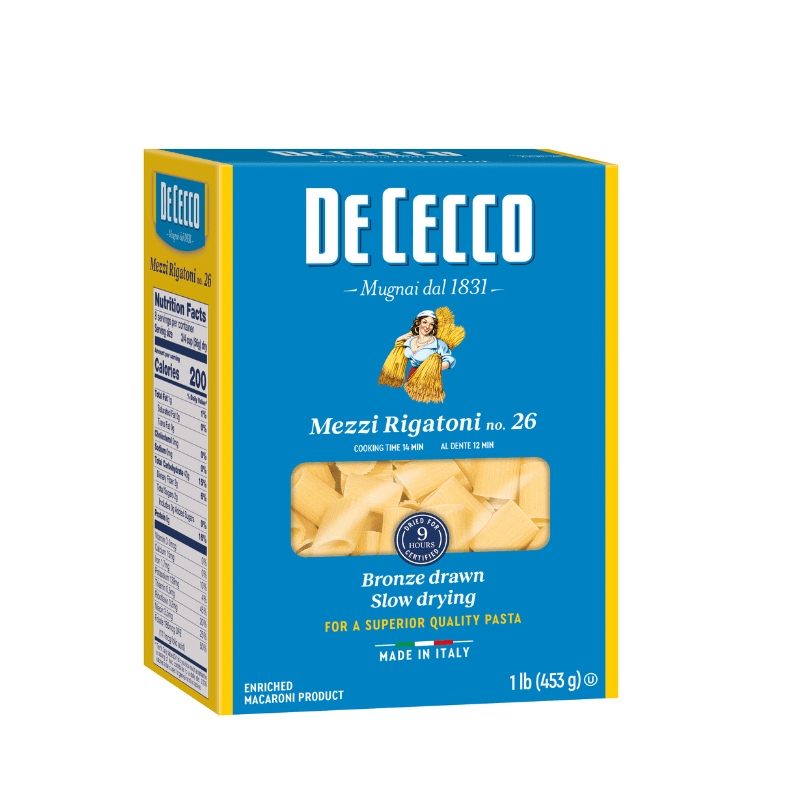 De Cecco #26 Mezzi Rigatoni, 1 lb