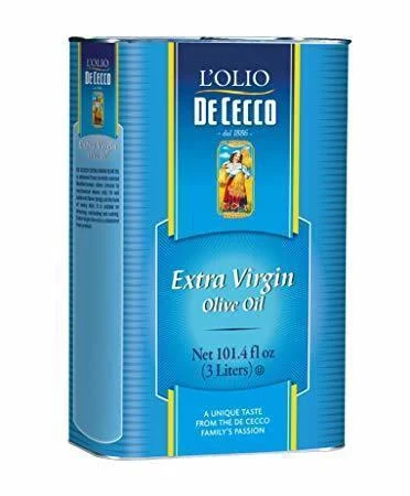 [Best Before: 09/17/2026] De Cecco 3L Extra Virgin Olive Oil, 101 oz