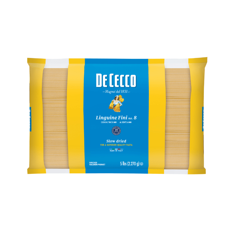 De Cecco #8 Linguine Fini Bulk Pasta, 5 lbs