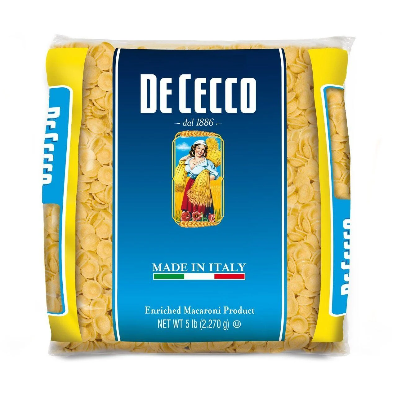 De Cecco #91 Orecchiette Bulk Pasta, 5 lbs