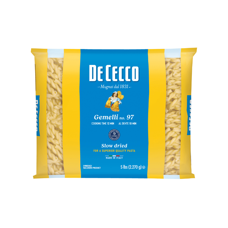 De Cecco #97 Gemelli Bulk Pasta, 5 lbs