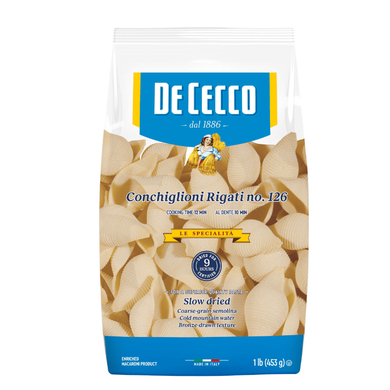 De Cecco #126 Conchiglioni Rigati, 1 lb