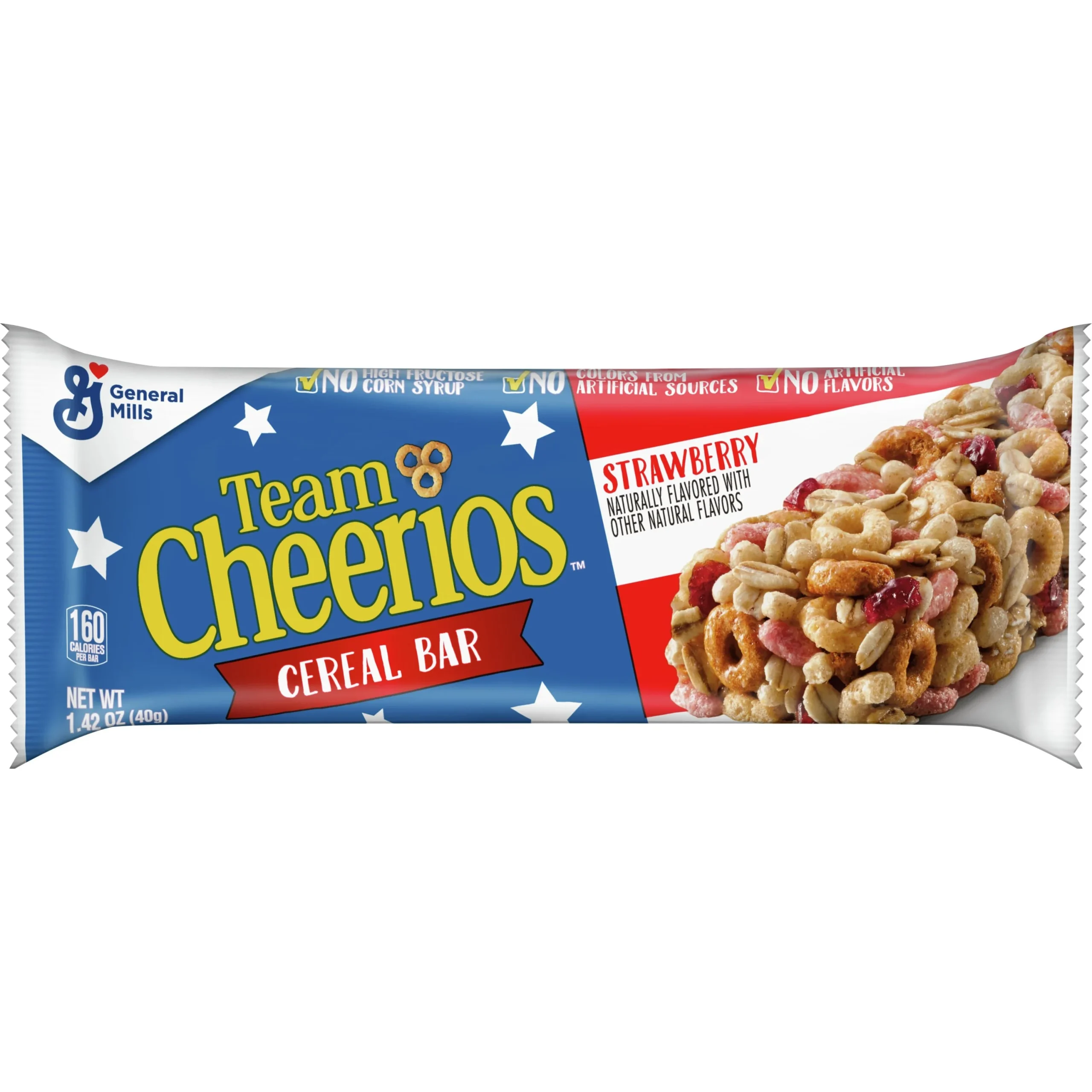 Team Cheerios Cereal Bars 1.42 Ounce Size - 96 Per Case.