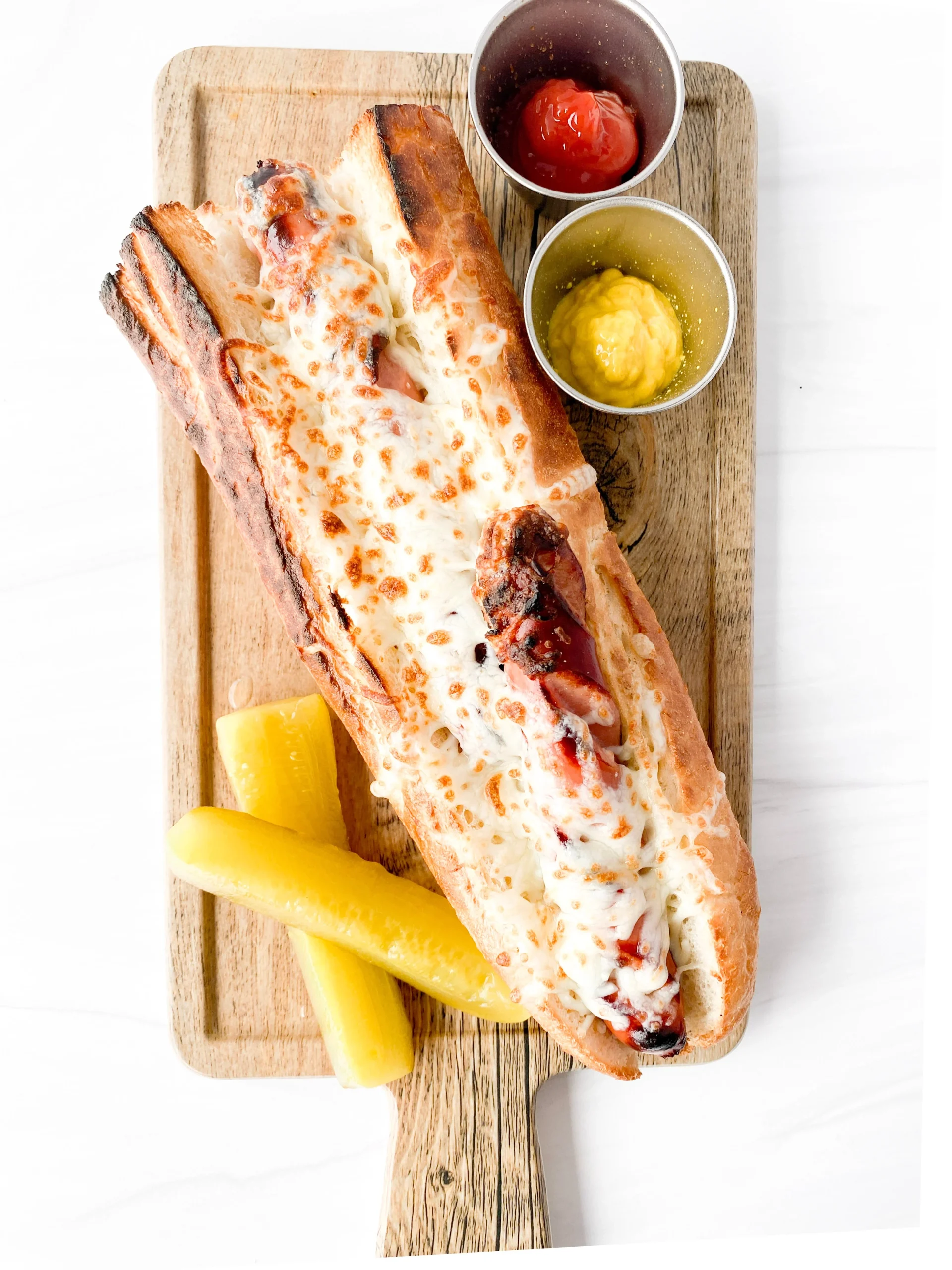 Vie De France Bread French Baguette 4 Inch 11.8 Ounce Size - 24 Per Case.