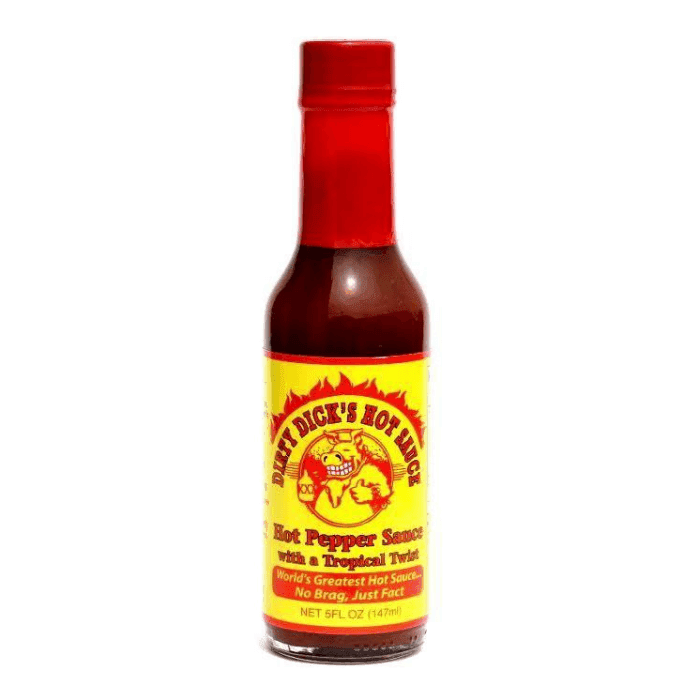 Dirty Dick's Hot Pepper Sauce with Tropical Twist, 5 oz