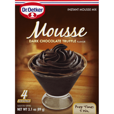 [Best Before: 07/02/2026] Dr. Oetker Dark Chocolate Truffle Mousse, 3.1 oz