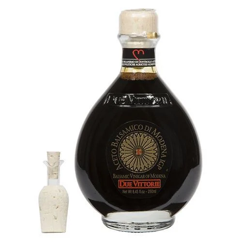 Due Vittorie Oro Gold Balsamic Vinegar With Cork Pourer, 8.45 oz
