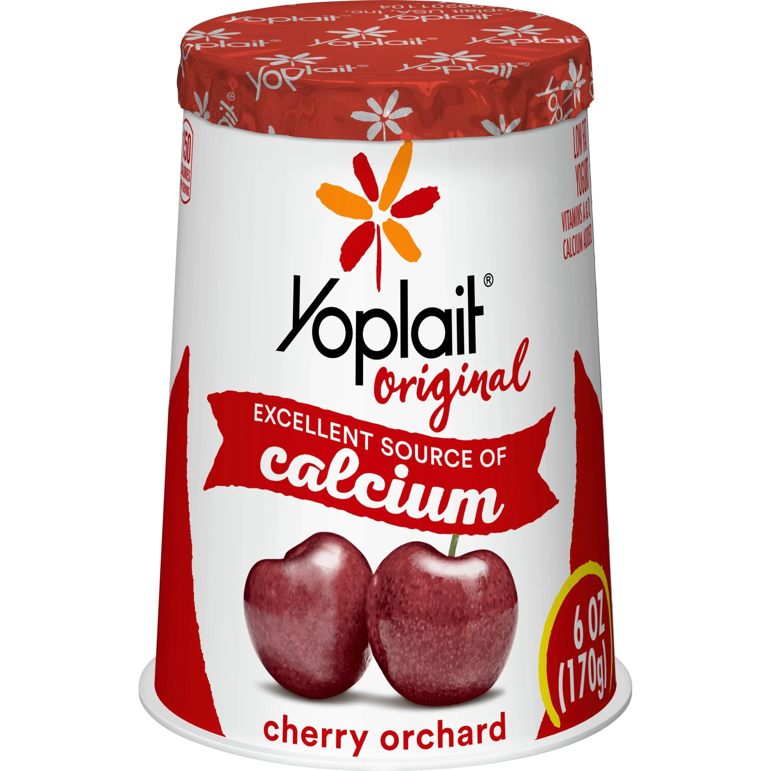 Yoplait Original Yogurt Single Serve Cup Cherry Orchard 6 Ounce Size - 12 Per Case.