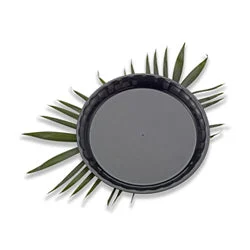 Tray 2 Inch Round Black 25 Each - 1 Per Case.