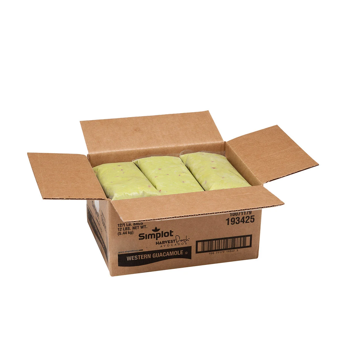 Simplot Harvest Fresh Avocados Western Guacamole Frozen 1 Pound Each - 12 Per Case.