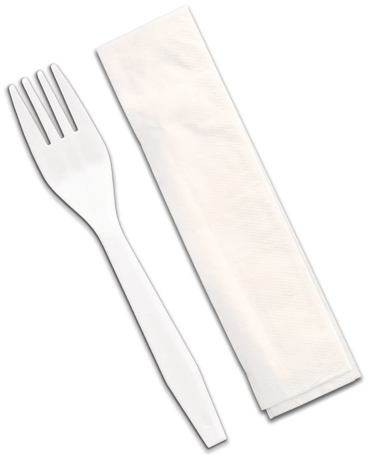 Senate White Pp Fork & 10" X10" 1-Ply Napkin