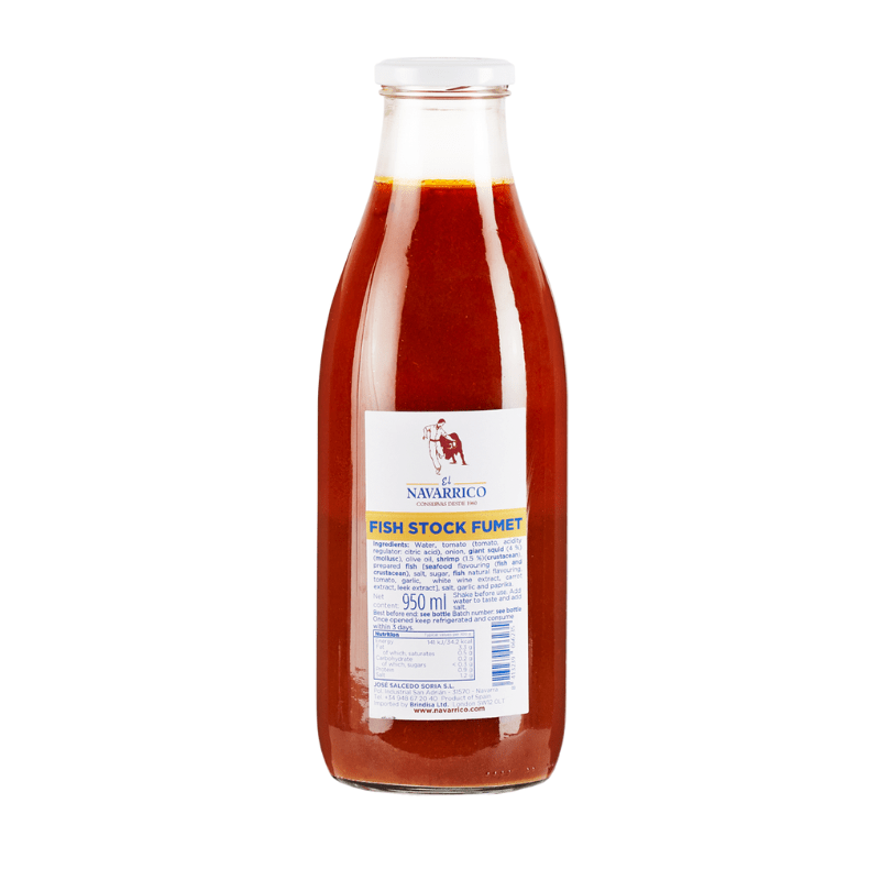 El Navarrico Fish Stock Fumet de Pescado, 950mL