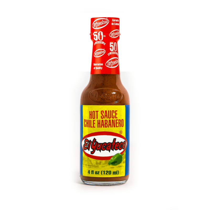[Best Before: 08/30/2026] El Yucateco Red Habanero Hot Sauce, 4 oz