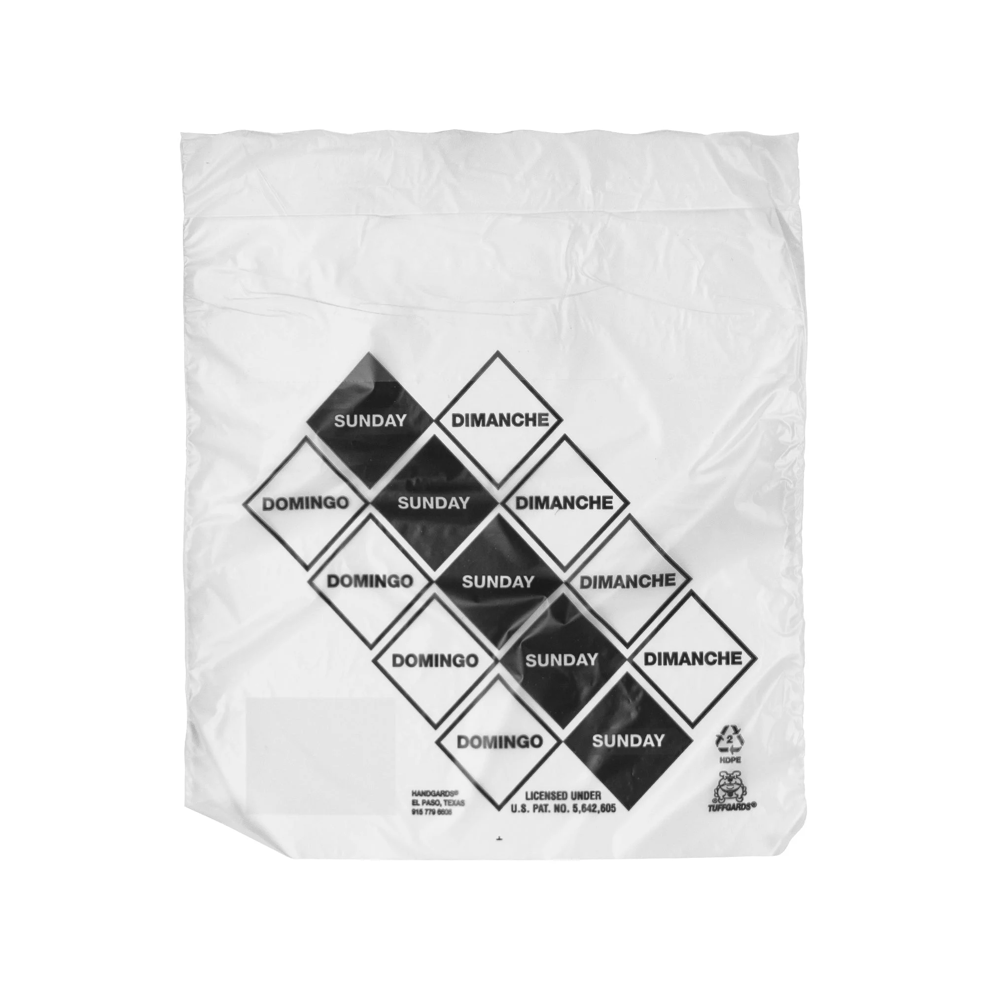 Tuffgards 2M High Density Black Sunday Preportioning Bag 1 - 2000 - 2000 Ea