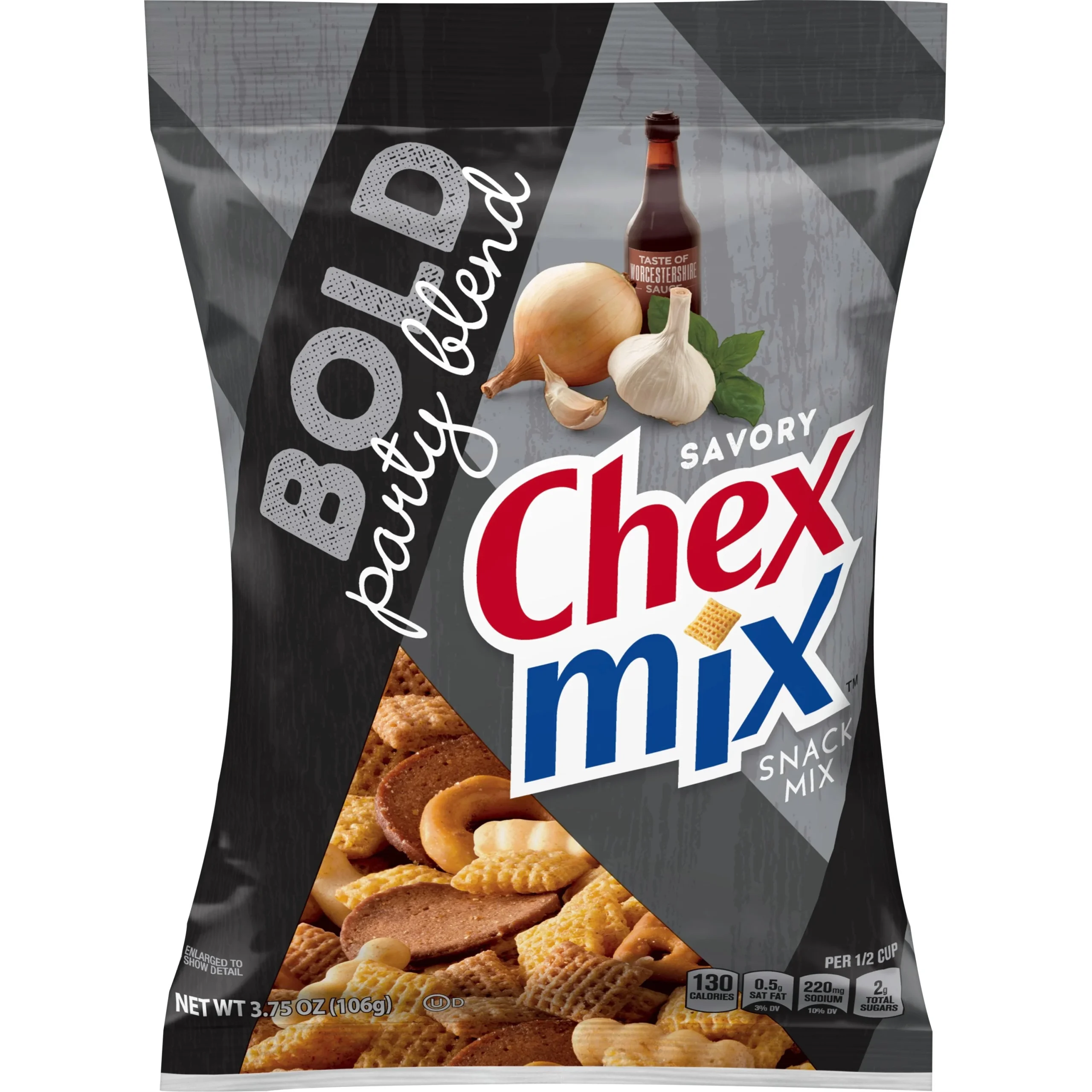 Chex Mix Snack Mix Bold Party Blend 3.75 Ounce Size - 8 Per Case.