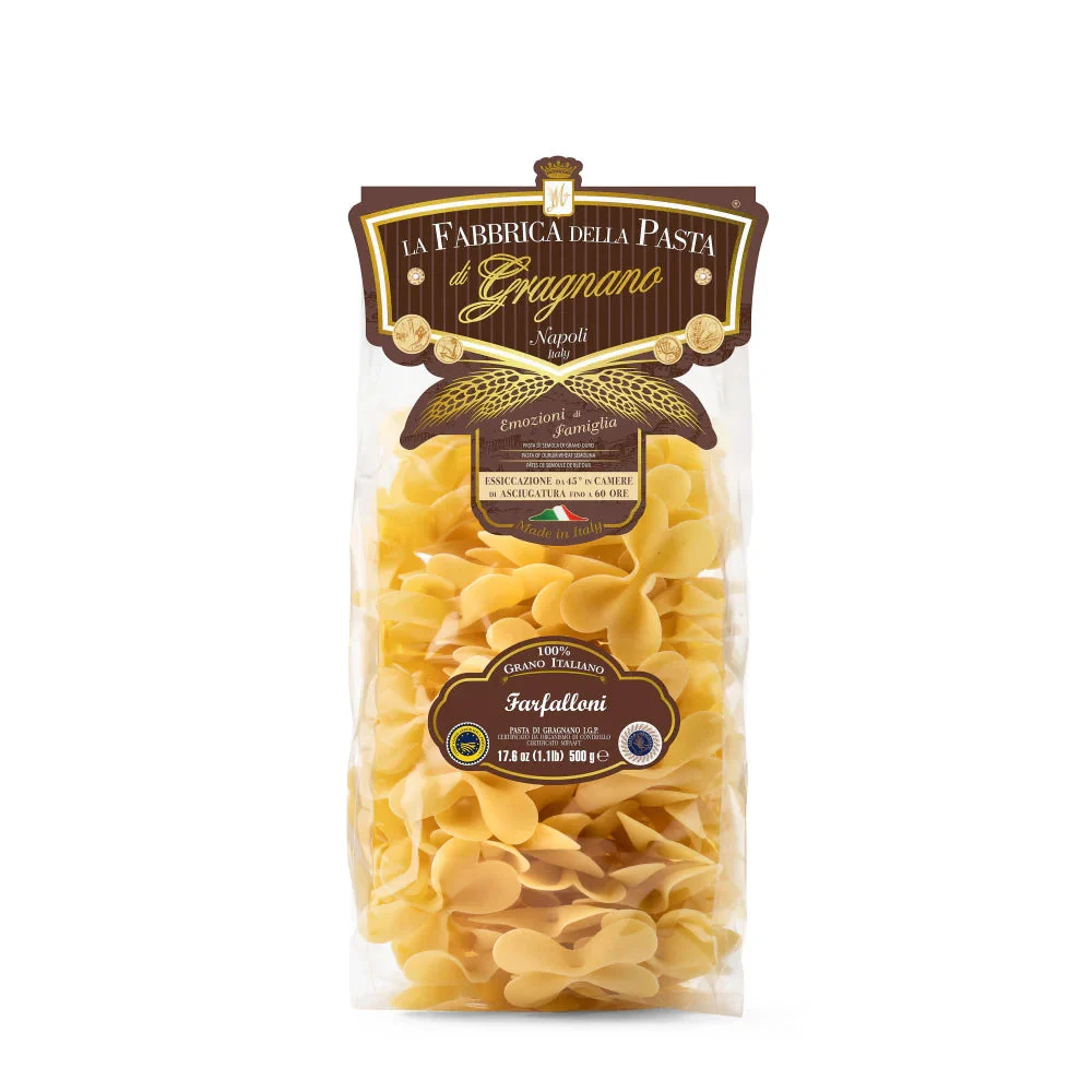 La Fabbrica Della Pasta Farfalloni, #463, 17.6 oz | 500gr
