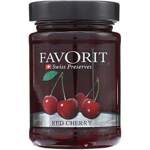 Favorit Red Cherry Fruit Spread, 12.3 oz