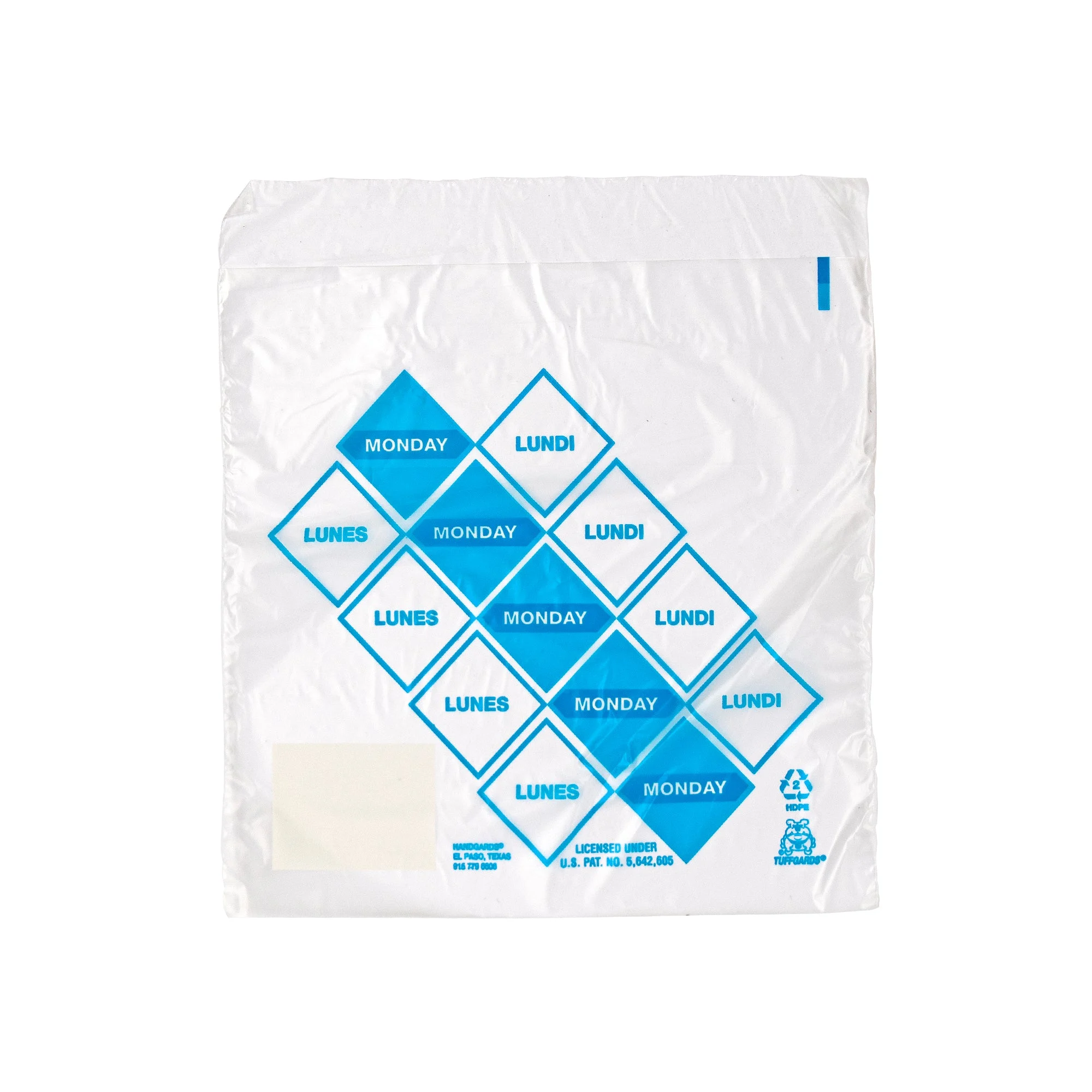 Tuffgards 2M High Density Blue Monday Preportioning Bag 1 - 2000 - 2000 Ea