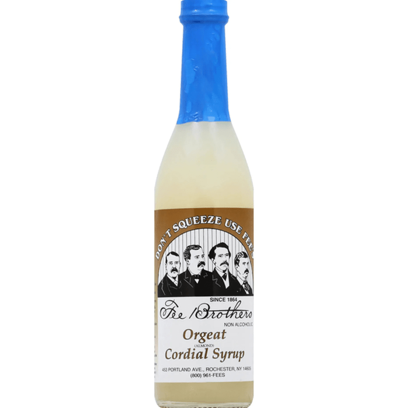 Fee Brothers Orgeat Cordial Syrup, 12.8 oz