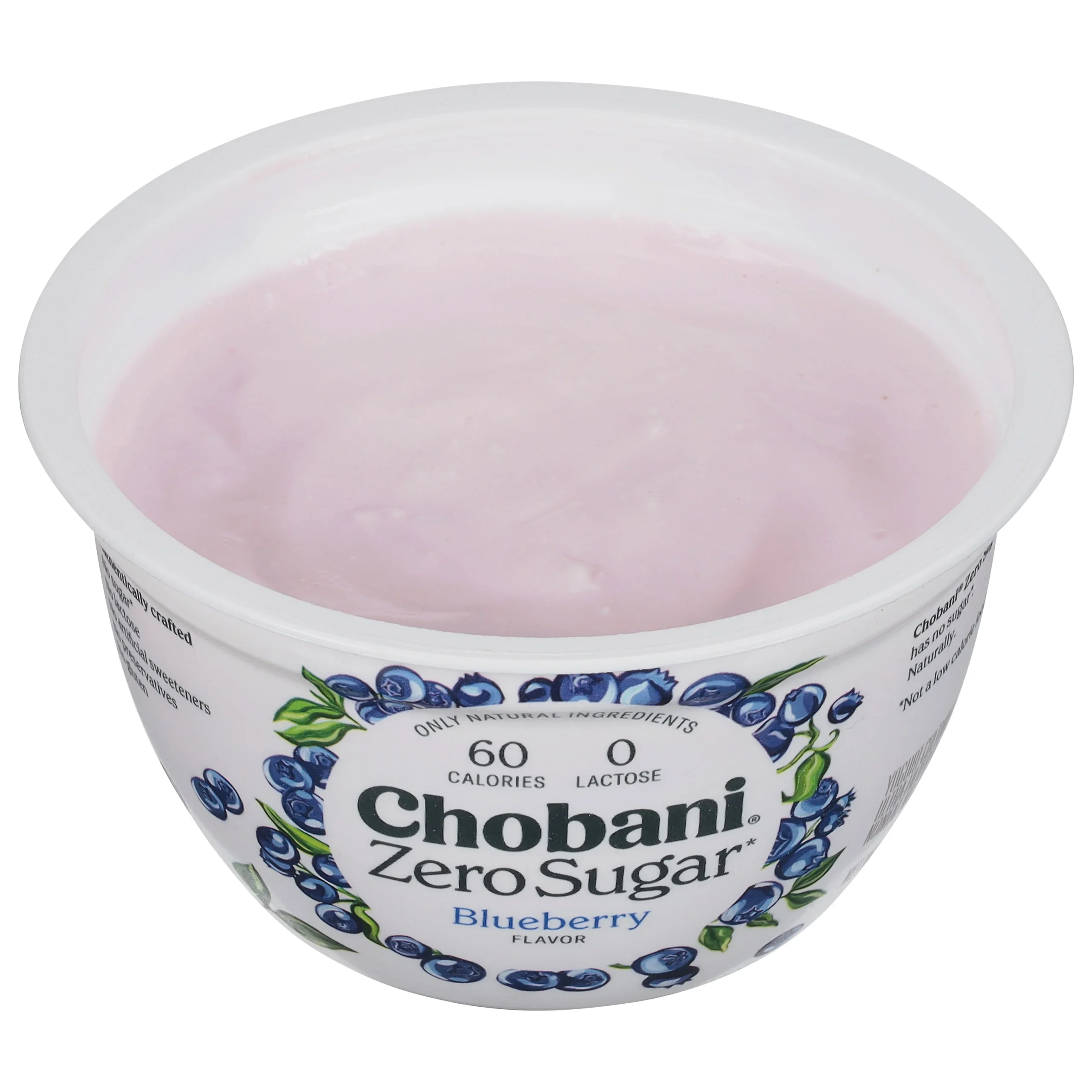 Chobani With Zero Sugar Blueberry 5.3 Ounce Size - 12 Per Case.