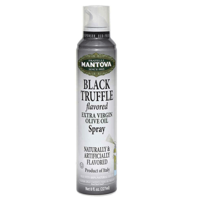 [Best Before: 12/14/2026] Fratelli Mantova Black Truffle Flavored Extra Virgin Olive Oil Spray, 8 fl oz