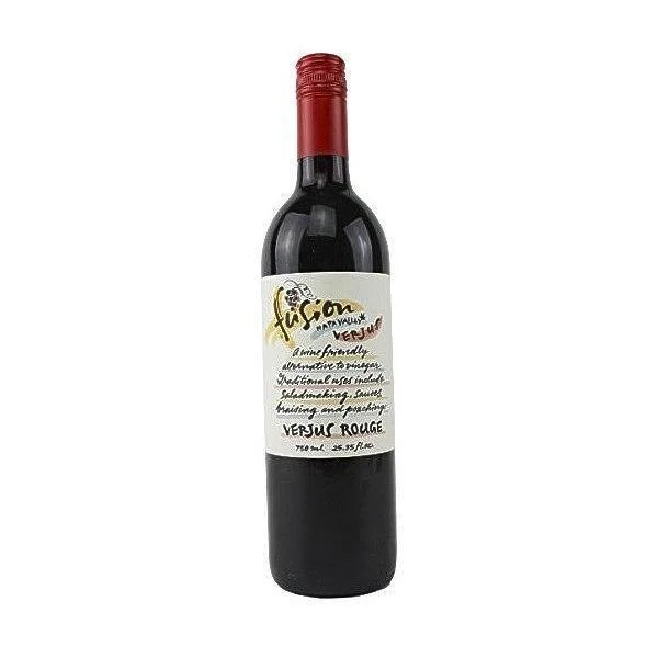 [Best Before: 08/21/2026] Fusion Napa Valley Verjus Rouge (Red) Juice of Unripe Grapes, 25 oz