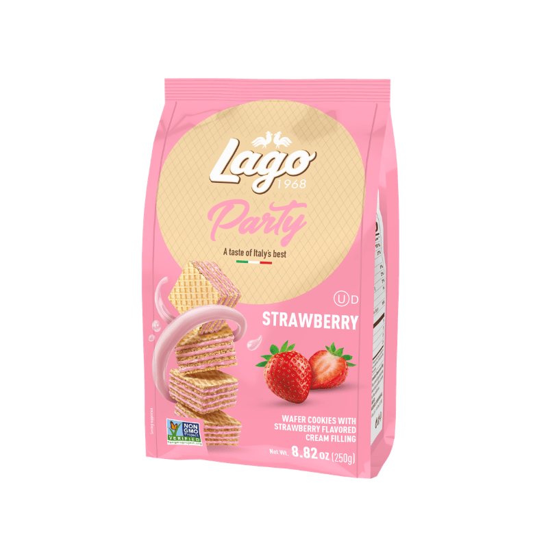Gastone Lago Strawberry Wafers, 8.8 oz