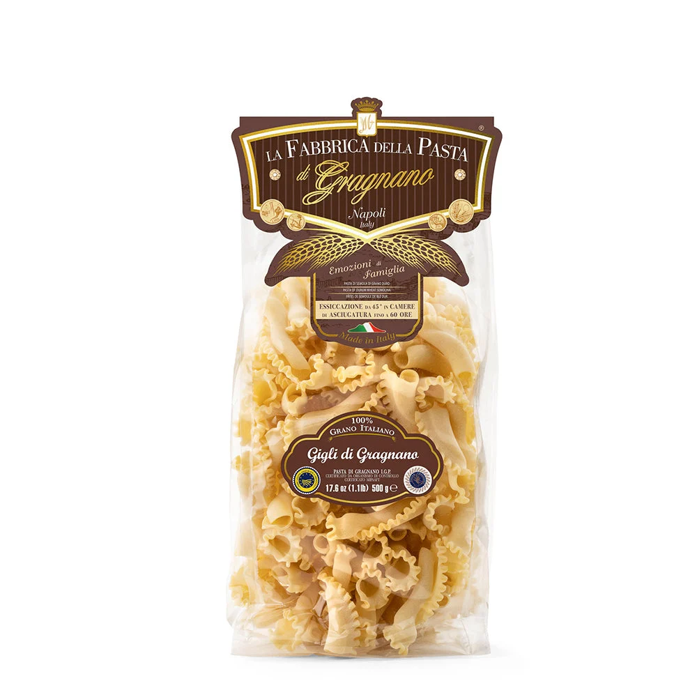 La Fabbrica Della Pasta Gigli di Gragnano #764, 17.6 oz | 500g | Pasta di Gragnano I.G.P.