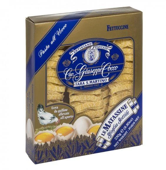 Giuseppe Cocco Egg Fettuccine Pasta, 8.8 oz | 250g