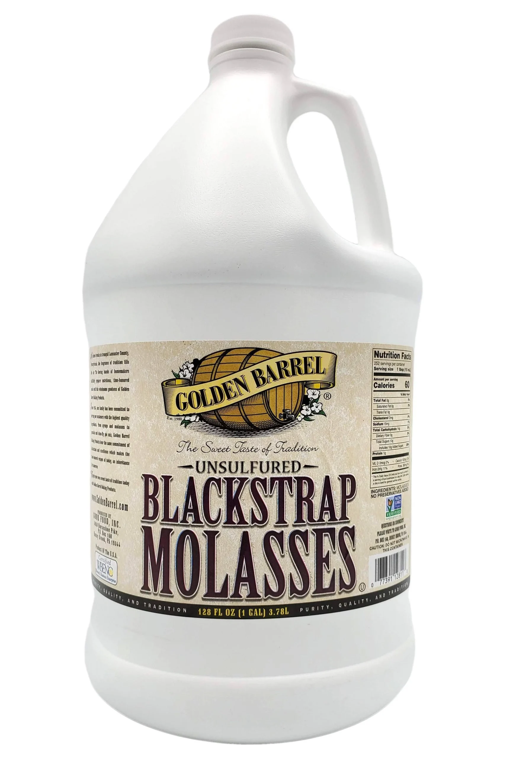 Golden Barrel Unsulfured Blackstrap Molasses - 128 fl oz.